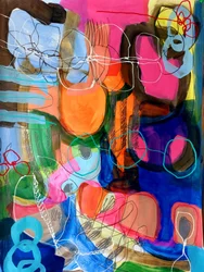 Formes abstraites éclatantes