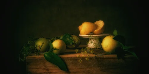 Nature morte au citron mélancolique