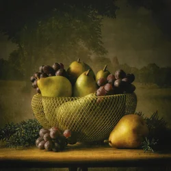 Nature morte rustique aux fruits