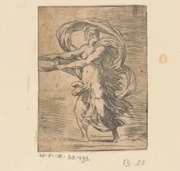 Jeune femme avec plateau