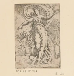 Femme avec des cruches