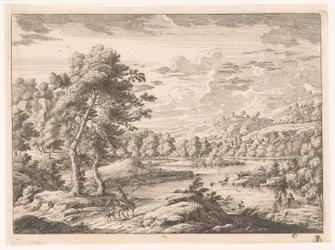 Paysage avec rivière