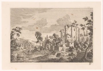 Paysage avec ruine