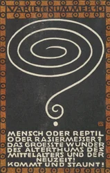 Numéro de variété 10 : Homme ou reptile ou rasoir, 1907