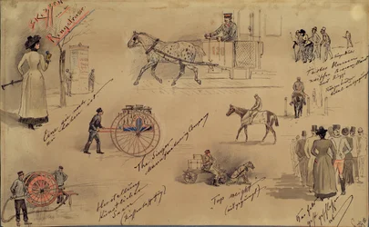 Types viennois 1883 (Esquisses de la Ringstraße)