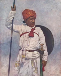 Un homme armé des chefs de Bombay