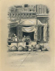 Bazar à Delhi, 1903