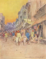 Une rue tranquille, 1905