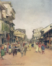 Dans les rues de Delhi, 1905