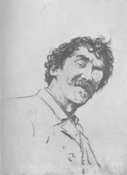 Étude de portrait, vers 1880, 1904