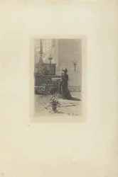 Enfant de chœur agenouillé