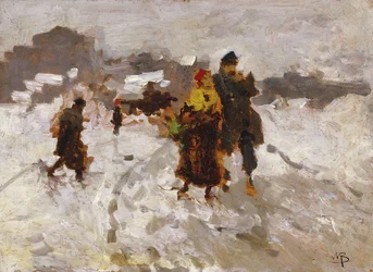 Figures dans la neige