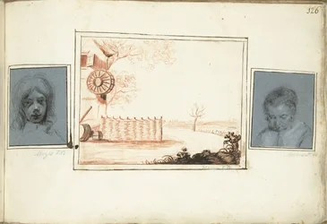 Tête de garçon, ferme et portrait d
