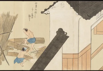 Illustrations de la production du thé Uji