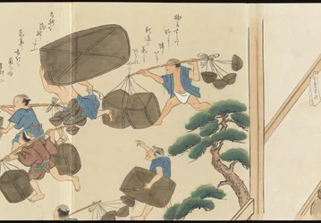 Illustrations de la production du thé Uji