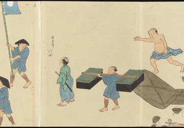 Illustrations de la production du thé Uji