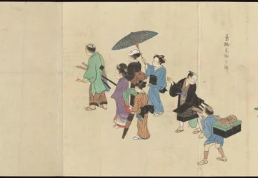 Illustrations de la production du thé Uji