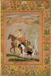 Trois princes partant à la chasse, vers 1635