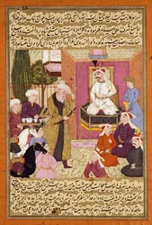 Shah "Abbas en route entre Sherwan et l