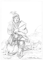 Amérindien, frontière nord-ouest, 1841