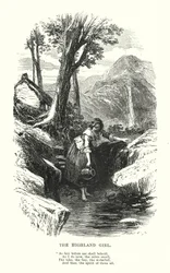 William Wordsworth : La Fille des Highlands (gravure)