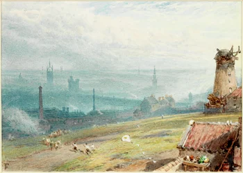 Newcastle upon Tyne depuis Windmill Hills, Gateshead