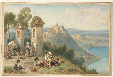 Vue de Castel Gandolfo, vers 1870