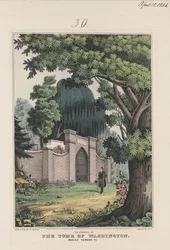 La Fayette au tombeau de Washington - Mount Vernon, Virginie, 1845
