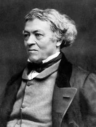 Jean-Baptiste Camille Corot (1796-1875) peintre français, photo de Nadar, vers 1860