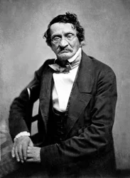 Moses Saphir, dessinateur hongrois, photographié par Nadar, vers 1857