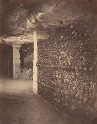 Catacombes, Paris, avril 1862