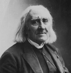 Franz Liszt, compositeur et pianiste hongrois, 1886