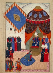 La Réception du Prince Héritier Hongrois, Zsigismond Janos par Suleyman I le 29 juin