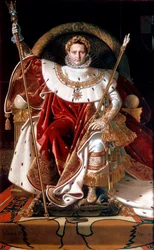 « Napoléon sur son trône impérial », 1804