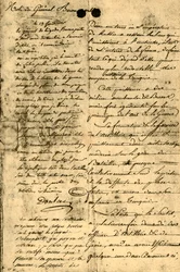 Note du général Bonaparte, 13 septembre 1795