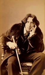 Oscar Wilde, écrivain, esprit et dramaturge irlandais, 1882