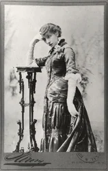 Portrait de Sarah Bernhardt (1844-1923) pris aux États-Unis