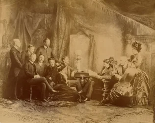[La lecture de la pièce, les acteurs et actrices de la Daly Company]
