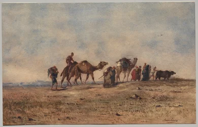 Une Caravane dans le Désert
