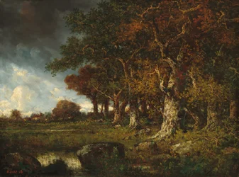 La lisière de la forêt aux Monts-Girard, Fontainebleau