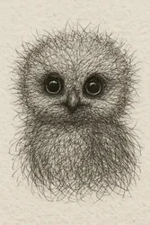 Adorable petit hibou tout doux