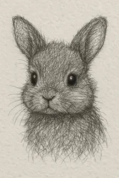 Joli dessin de petit lapin