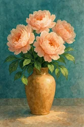 Élégant bouquet de pivoines