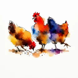 Les poulets de la ferme Vibrant