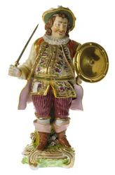 Figure en porcelaine anglaise du XVIIIe siècle de l