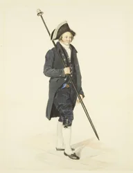 Le crieur de Bristol, vers 1830