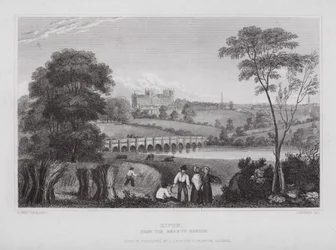 Ripon, depuis la route de Masham