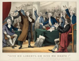 Donnez-moi la liberté ou donnez-moi la mort ! - Patrick Henry prononçant son grand discours sur les droits, 1876