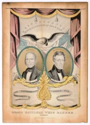Grand National Whig Banner, "Onward" (En avant)