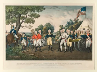 Capitulation du général Burgoyne à Saratoga, dans l
